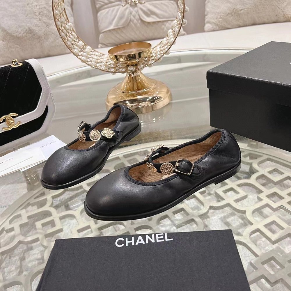 Chanel Mary Janes Lambskin Black,CHANEL SNEAKERS,Other Brand Reps Sneakers