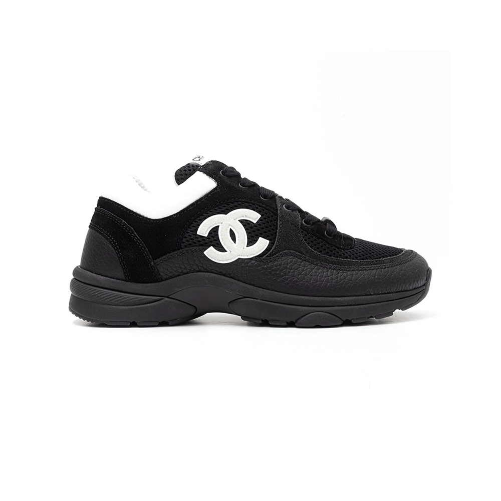 Chanel Low Top Trainer Black White,CHANEL SNEAKERS,Other Brand Reps Sneakers