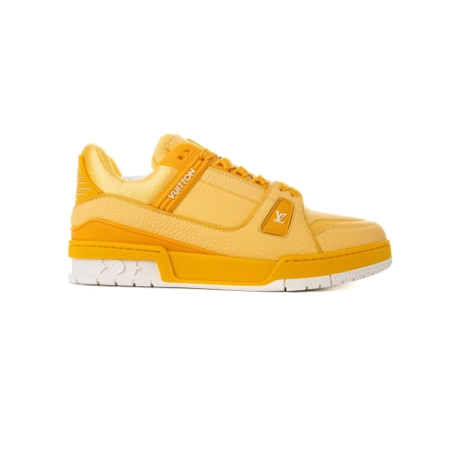 Louis Vuitton LV Trainer Yellow White,Louis Vuitton Trainer,LOUIS VUITTON Reps Sneakers,Other Brand Reps Sneakers