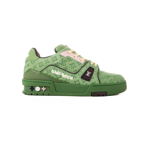 Tyler the Creator x Louis Vuitton Trainer Green,Louis Vuitton Trainer,LOUIS VUITTON Reps Sneakers,Other Brand Reps Sneakers