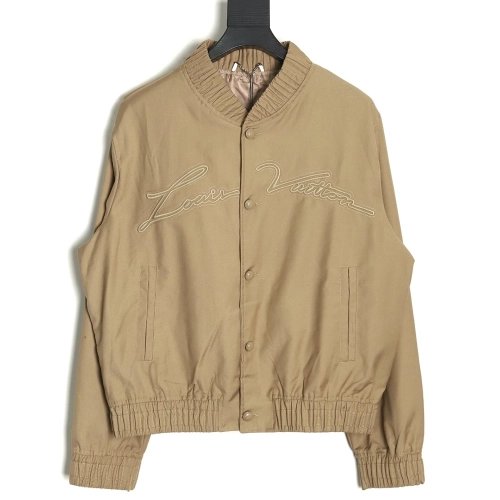 Louis Vuitton Pharrell embroidered oversized jacket,Louis Vuitton Jacket,Jacket,APPAREL