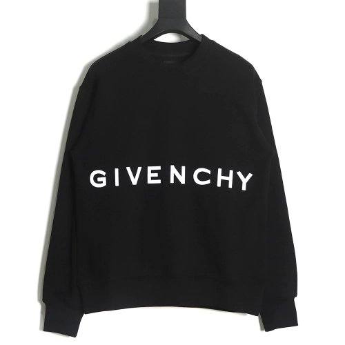 Givenchy 22SS foursquare threedimensional embroidery crew neck sweatshirt,Givenchy Sweatshirt,Sweatshirt,APPAREL