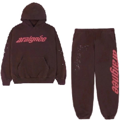 Brown Araignee Sp5der Tracksuit,Sp5der Tracksuit,SUIT,Clothing